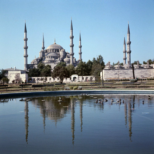 Turkey Istanbul the Sultan Ahmet (Blue Mosque) built by the Imperial Architect Mehmet Aga